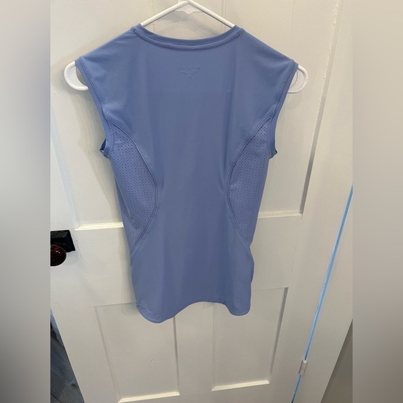 Athleta Periwinkle Blue 1/4 Zip Athletic Tank Top XXS - Picture 3 of 4